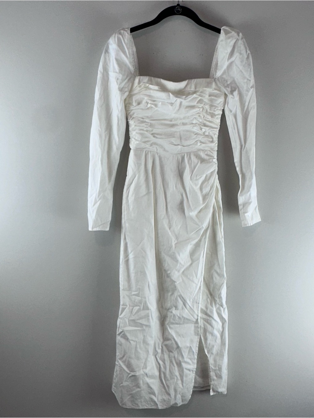 Reformation Isaac Dress in White Organic Cotton Midi Dress Women Size 0